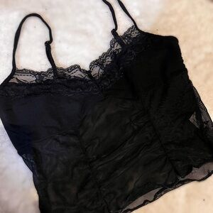 SHEIN sheer mesh cami top